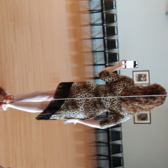 Leopard and fringe dress new years eve - Picture 5 of 6